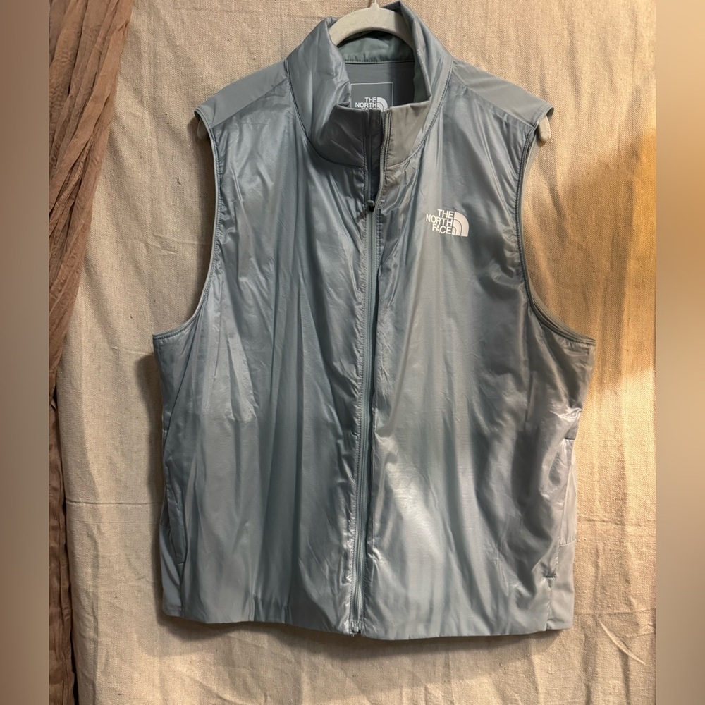 The North Face Light Blue/Gray Vest- NWOT